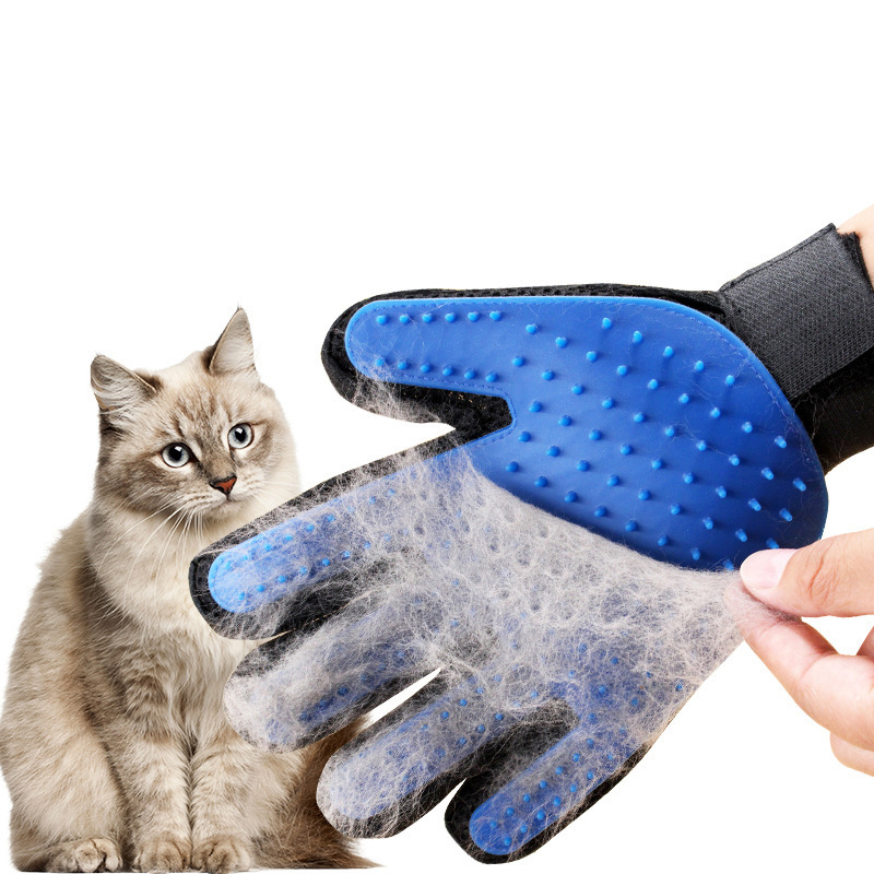 cat hair brush glove