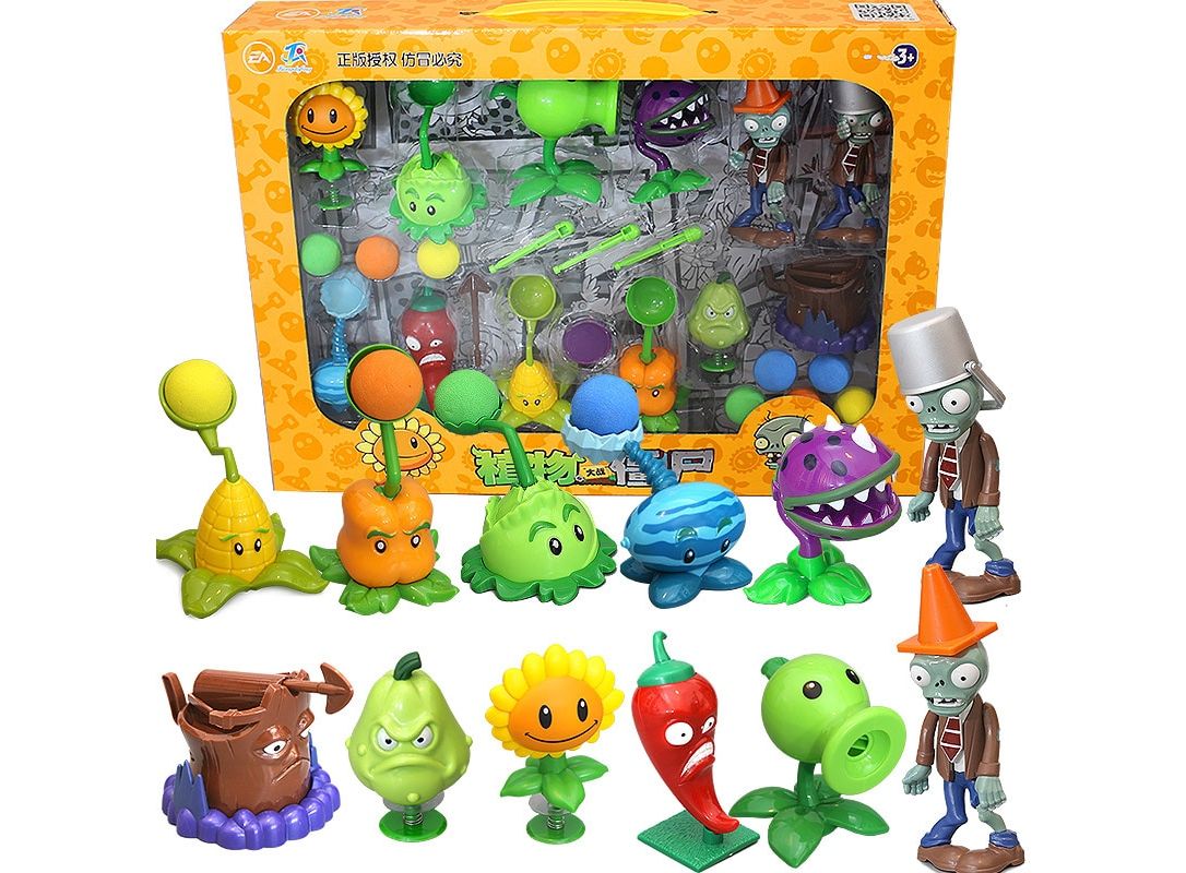 Large Genuine Plants vs. Zombie Toys 2 Complete Set Of Boys Soft Silicone Large Genuine Plants vs. Zombie Toys 2 Complete Set Of Boys Soft Silicone