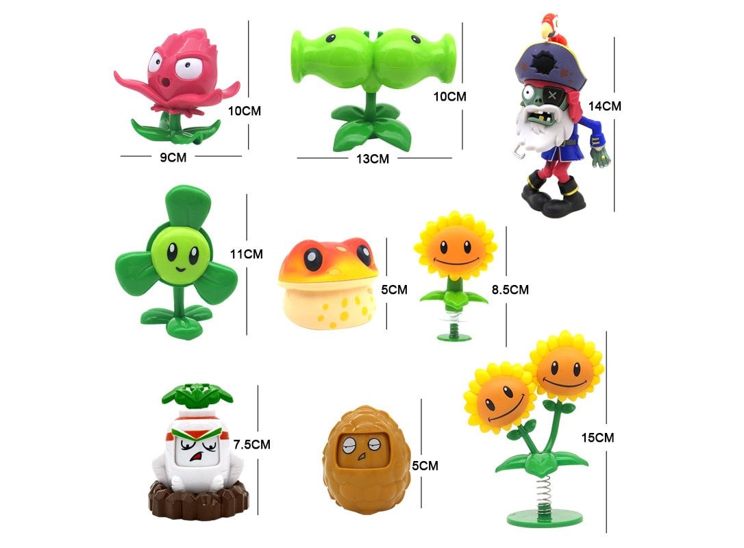 Large Genuine Plants vs. Zombie Toys 2 Complete Set Of Boys Soft Silicone Large Genuine Plants vs. Zombie Toys 2 Complete Set Of Boys Soft Silicone