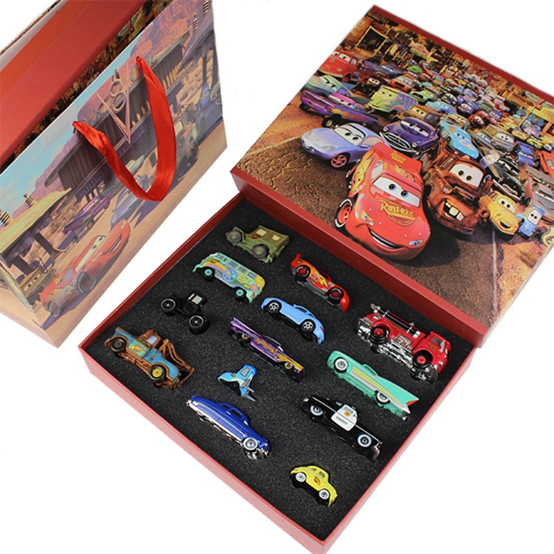 8 10pcs Disney Pixar Cars 2 3 Beautiful Gift Box Lightning McQueen