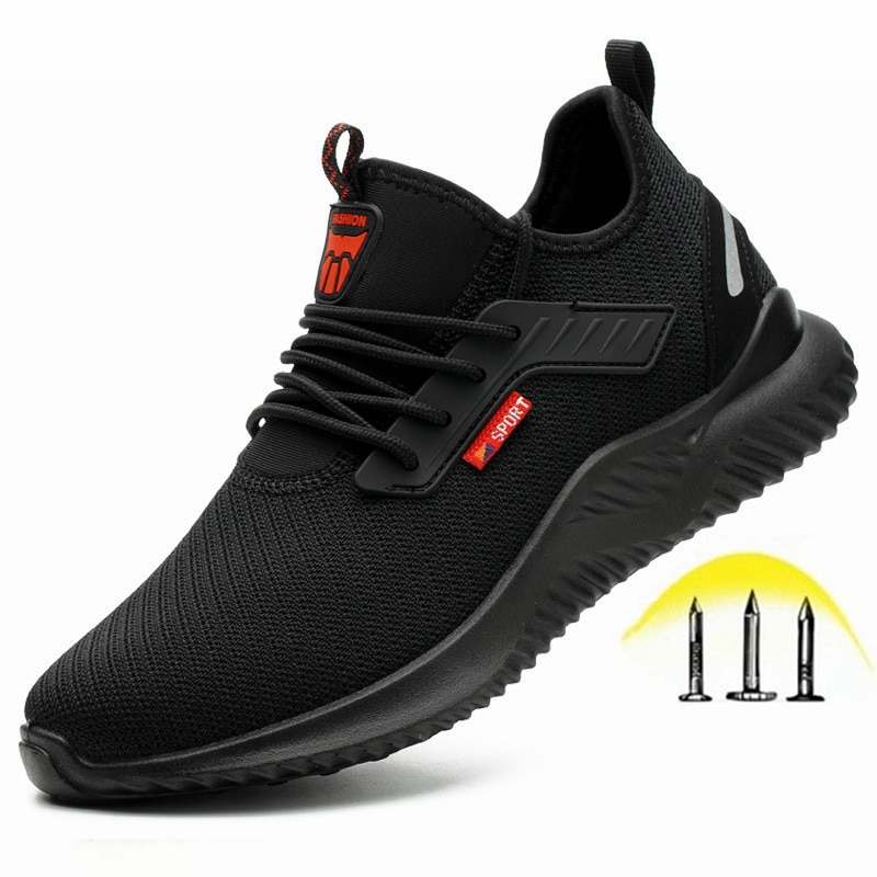 Indestructible Shoes Men Safety Work Shoes with Steel Toe Cap Puncture ...