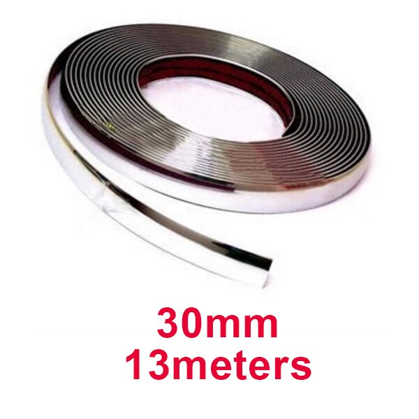 13M Silver Car Chrome Styling Decoration Moulding Trim Strip Tape Auto
