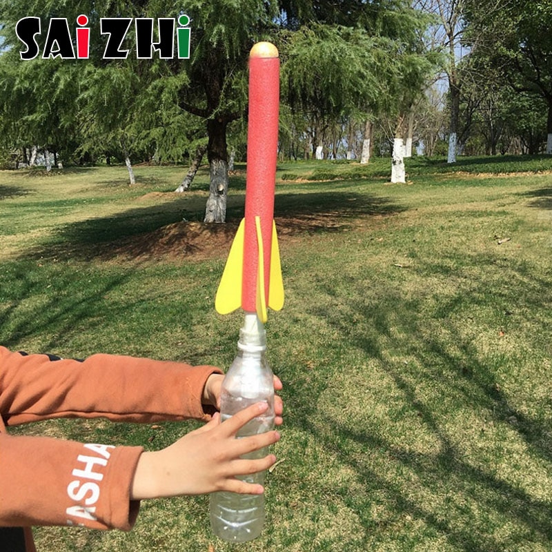 Kids Scientific Toys Diy Science Educational Kits Rocket Launcher Toy