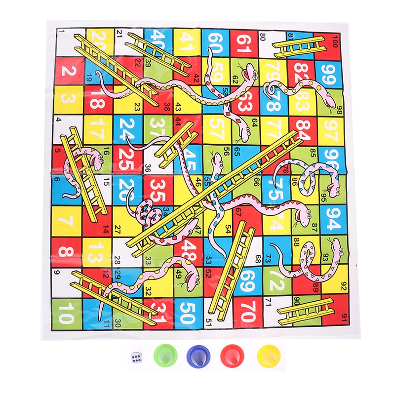 Snake Ladder Educational Kids Children Toys Interesting Board Game Set ...