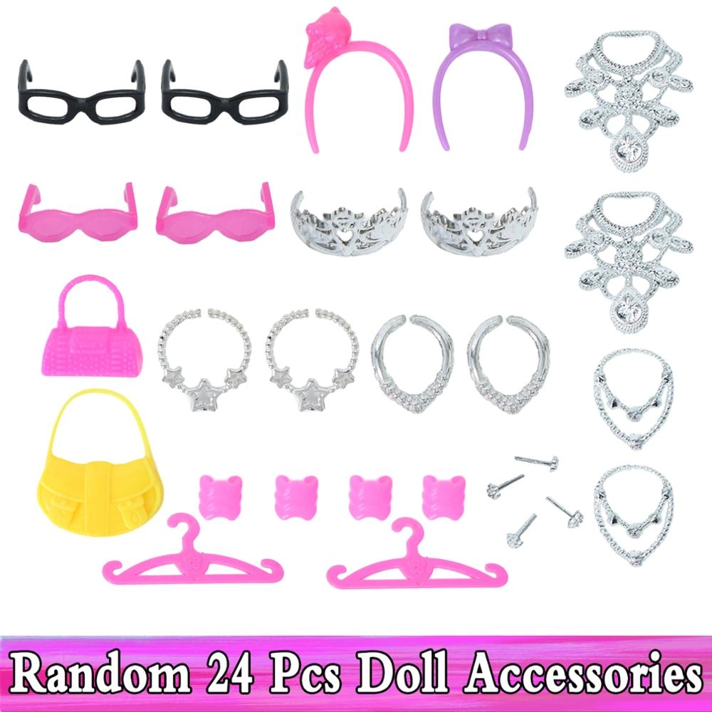 Random 1 Set Doll Accessories for Barbie Doll Shoes Boots Mini
