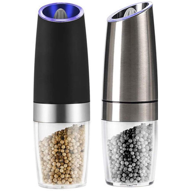 Electric Salt Pepper Grinder, Automatic Pepper Mill and Salt Grinder