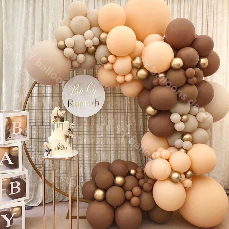 Balloons Garland Arch Metal Gold Globos Birthday Wedding Baby Shower