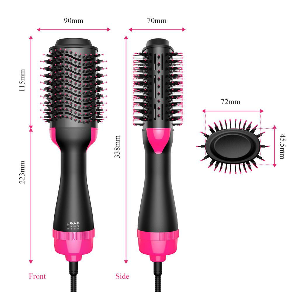 Hair Dryer Hot Air Brush Hair Curler Multifunctional Negative Ion One