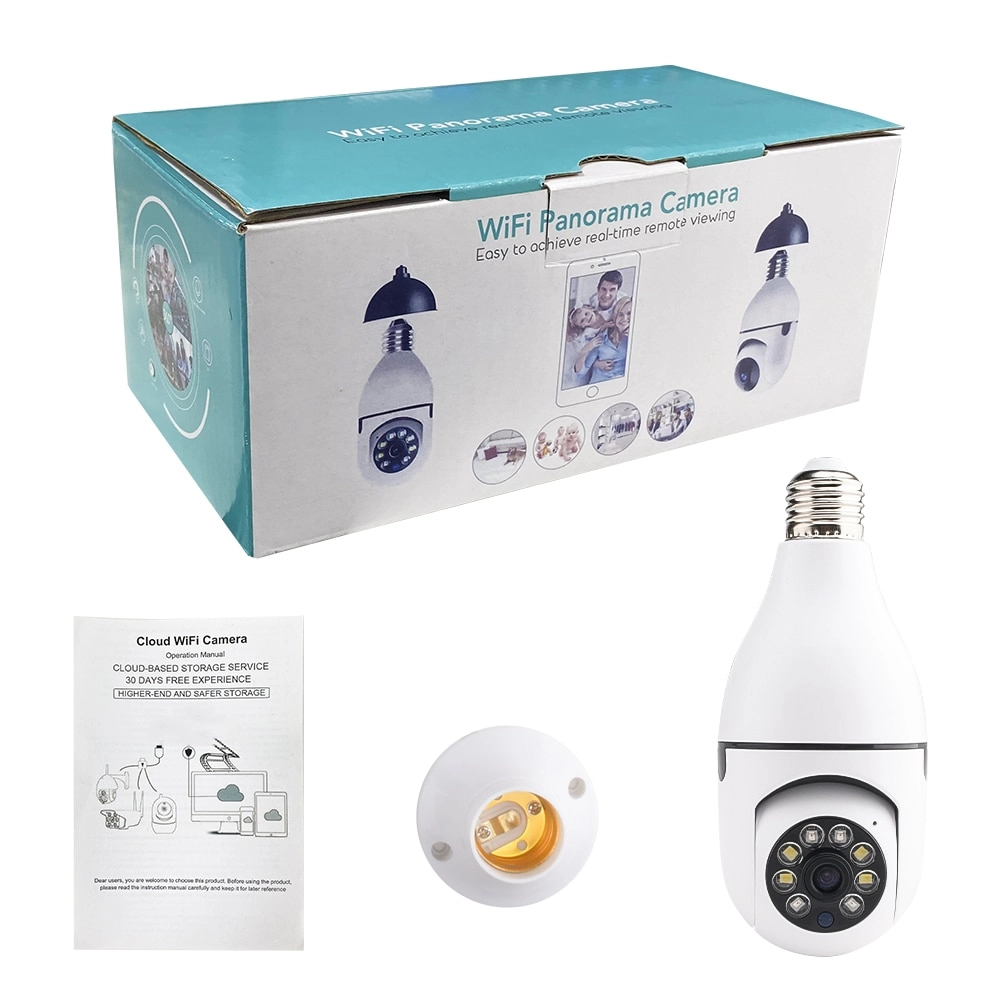 Manual em portugues smart panoramic sale bulb 360 camera