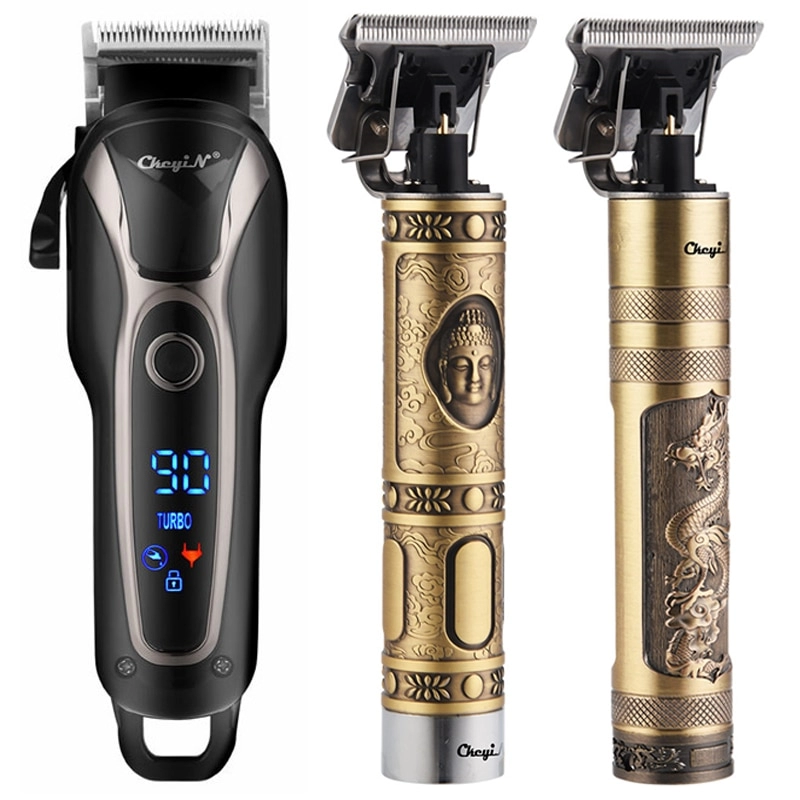 Professional Hair Clipper Men T9 Electric Hair Trimmer Rechargeable