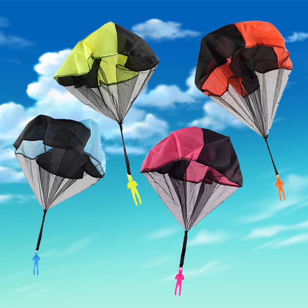 Hand Throwing Mini Play Soldier Parachute Toys For Kids Outdoor Fun