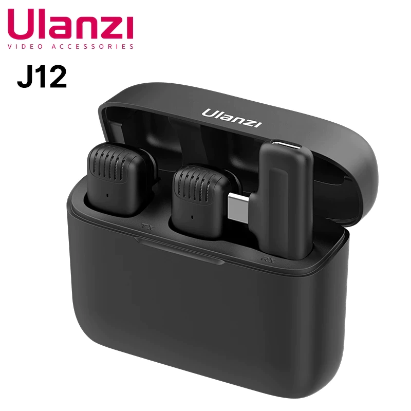 Ulanzi J12 Wireless Lavalier Microphone System for Mobile PC