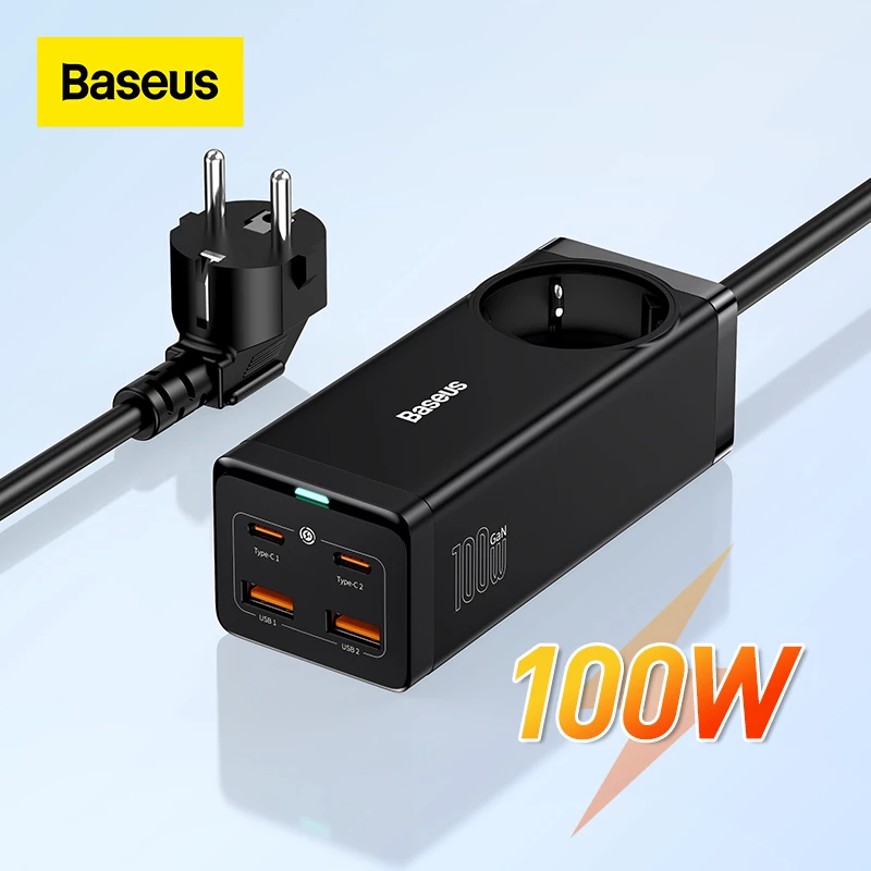 Electronics Baseus 100W GaN3 Pro Desktop Charger Power Strip