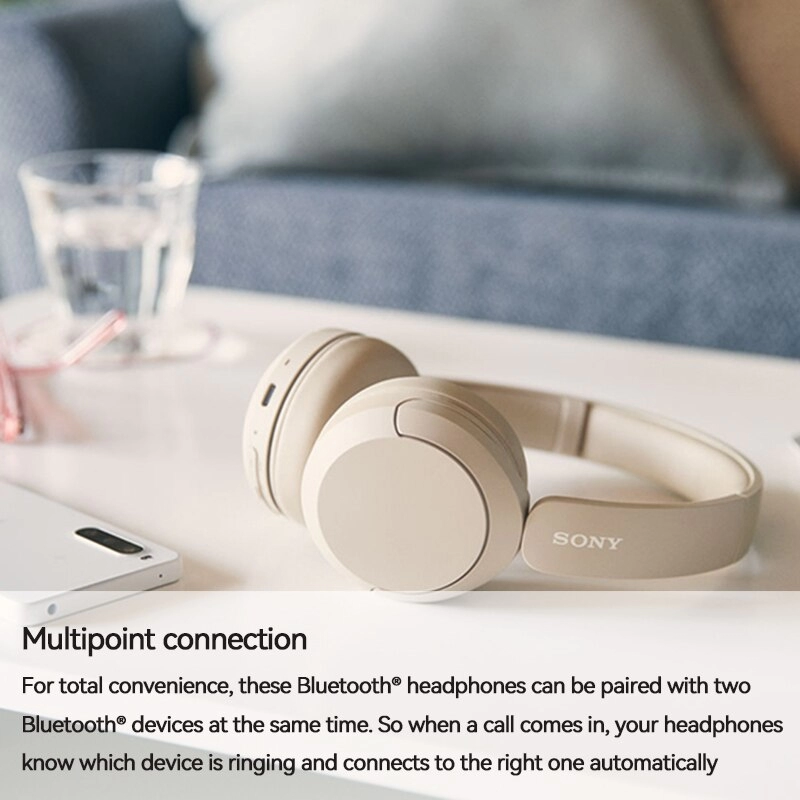 Sony WH-CH520 Wireless Headphones DESS Bluetooth up to 50 hours