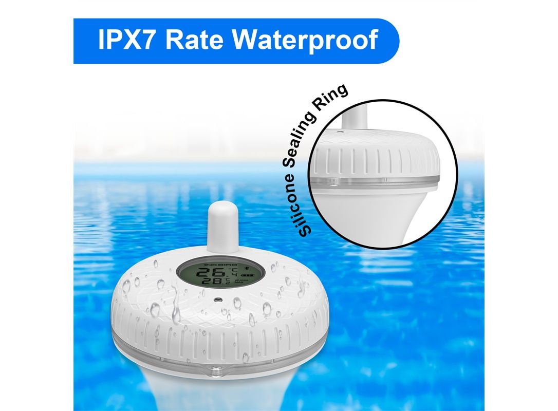 Inkbird Pool Thermometer Floating Bluetooth IBS-P01B Aquariums Outdoor Fish  Pond