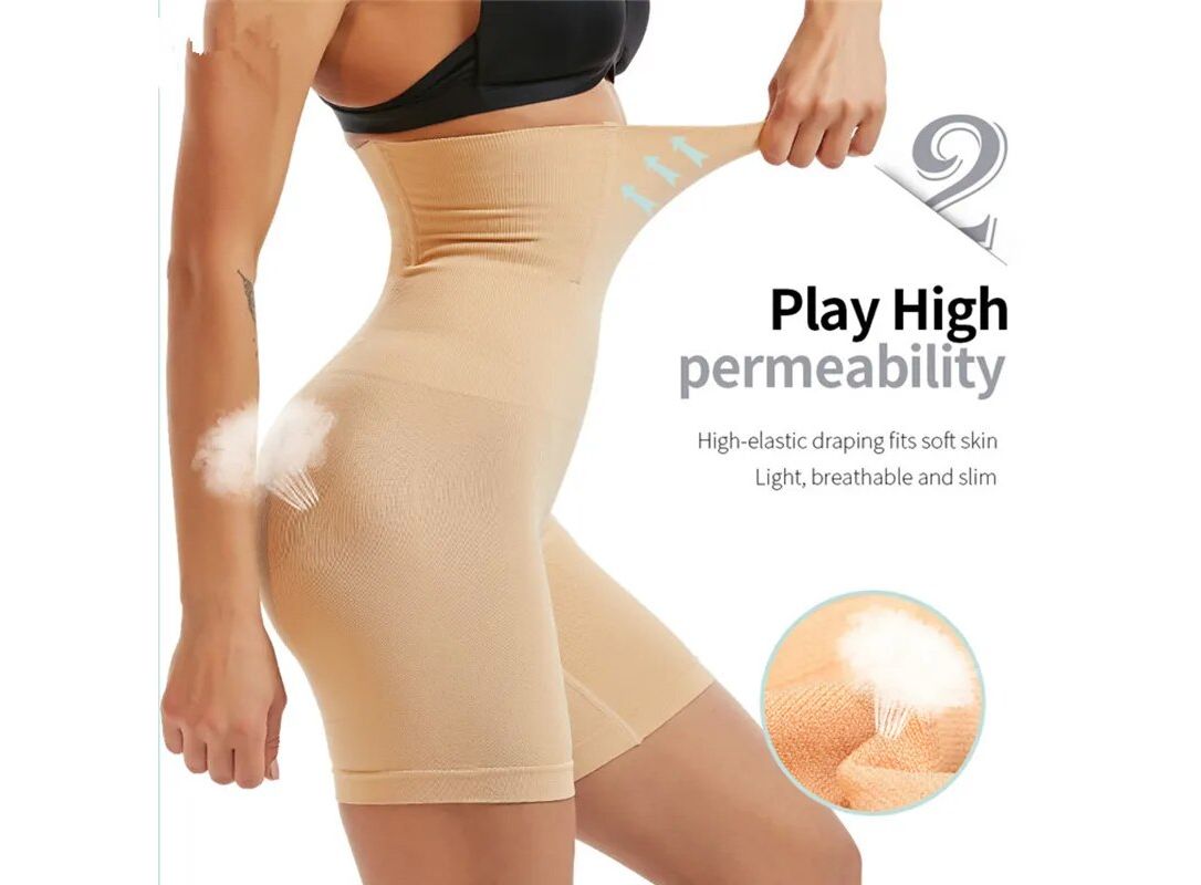 Tummy Control Thong Shapewear for Women High Waisted Shaping Underwear  Seamless Slimming Body Shaper Panties