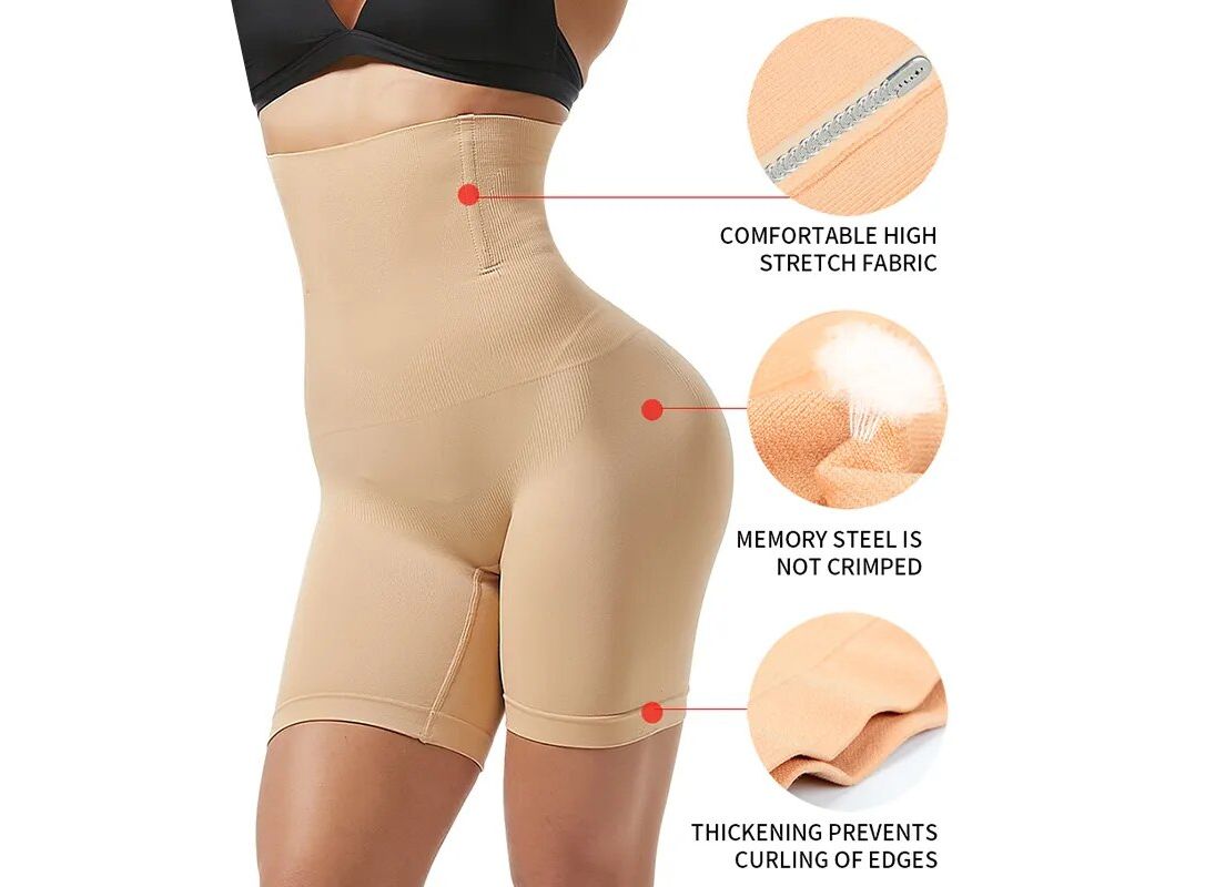 High Waist Body Shaper Tummy Control Thong Panties Shapewear Slimming  Underwear