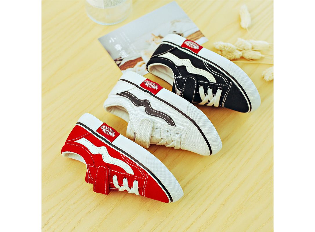 Kids Canvas Shoes Slip On Boys Girls Fashion Sneakers Spring