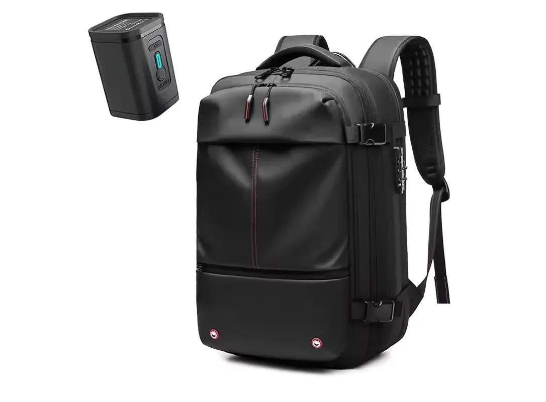 VACUUM COMPRESSION BACKPACK - PREMIUM QUALITY VACUUM BACKPACK FOR TRAVEL - SMART COMPRESSION BACKPACK WITH PUMP