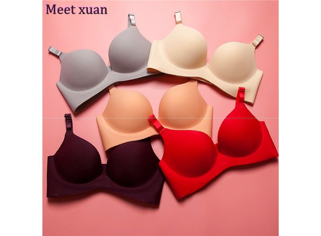 Sexy Wireless Bras For Women Push Up Lingerie Seamless Red Bra