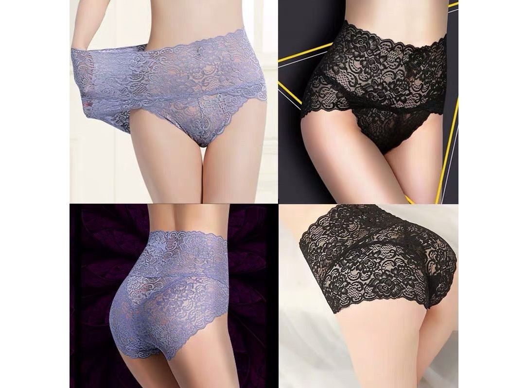 Sexy Floral Lace Knickers For Women Seamless High Waisted Underwear In Plus  Size From Coolclothingseller, $1.49
