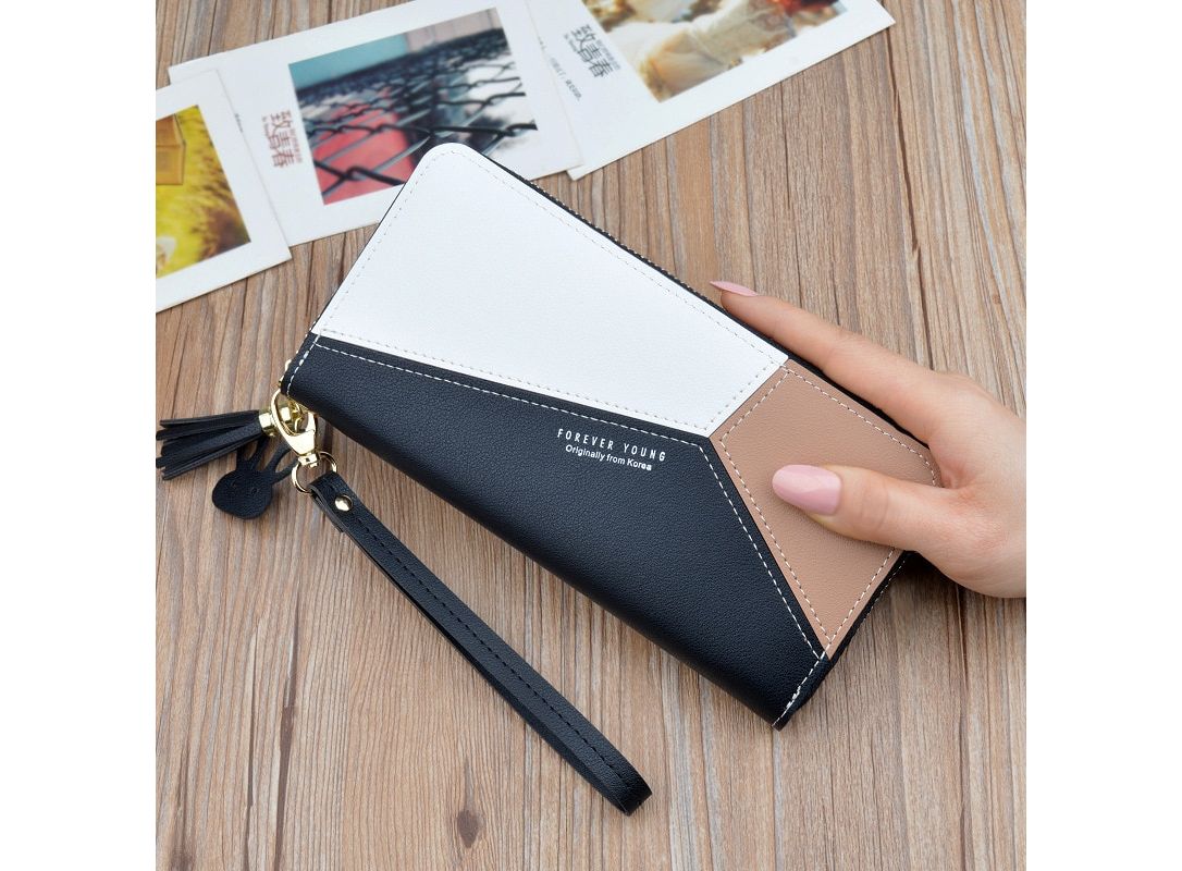 Leather Women Wallet Plaid Tassel Wallets For Woman Wallet Purse Clutch  Credit Card Holder