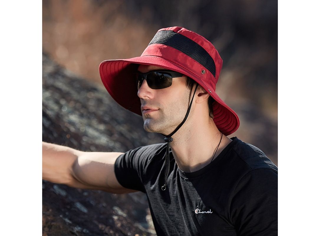 Multipurpose Outdoor Climbing Fishing Tourism Brim Sun Fisherman Hat Summer  Men Multifunction Bucket Hat Sun Protection Cap