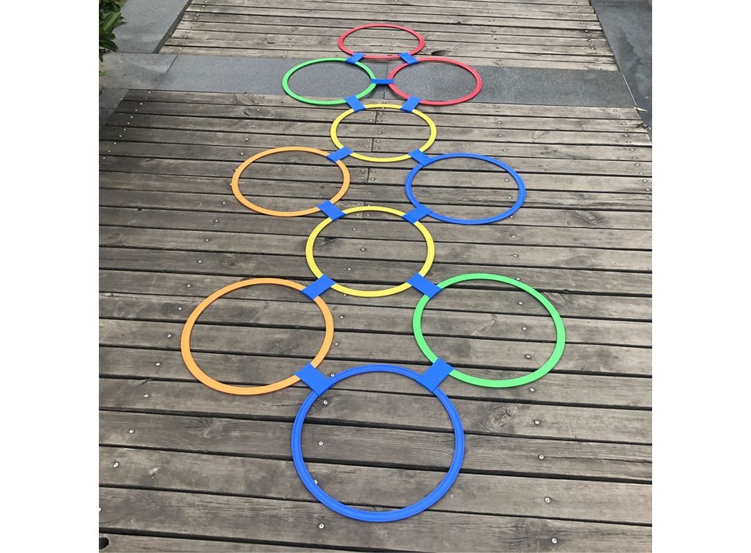 Outdoor Kids Funny Physical Training Sport Toys Lattice Jump Ring