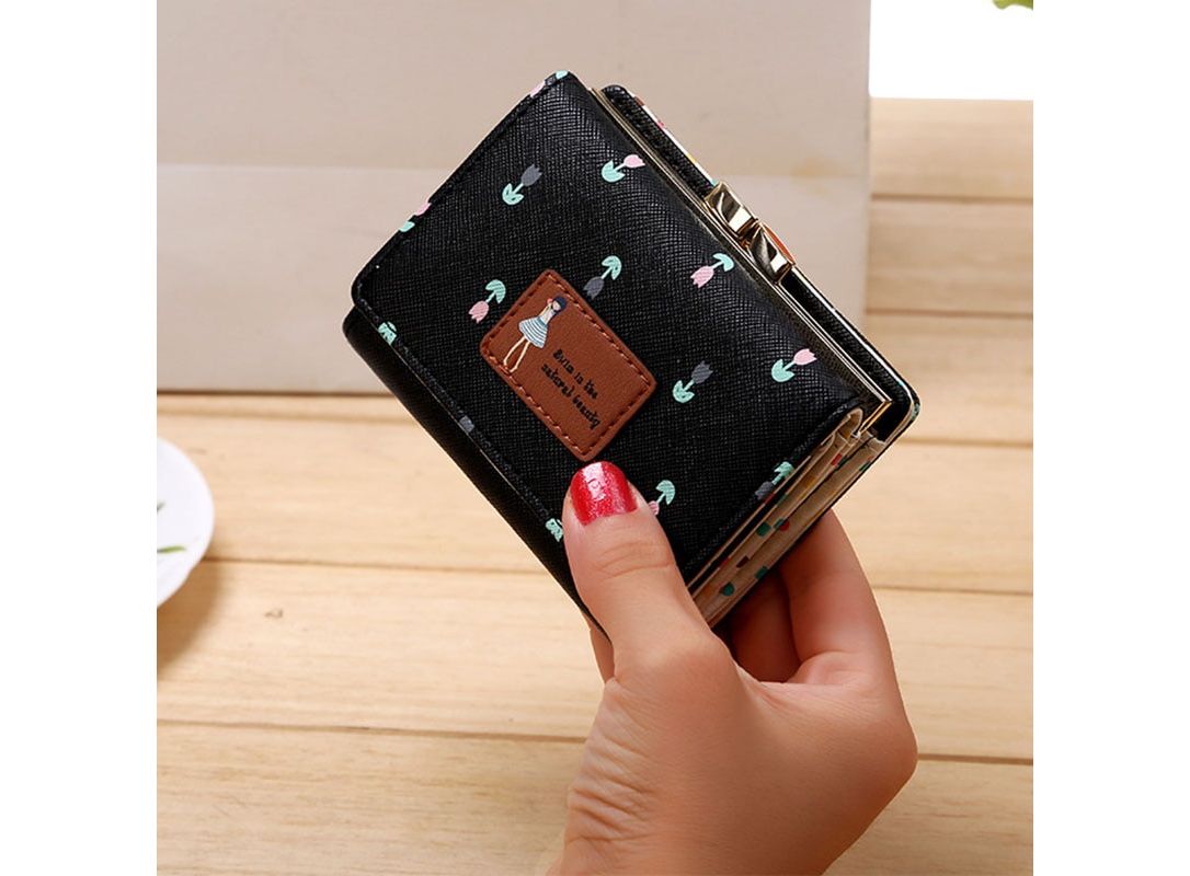 Women Wallets Small Bifold Leather Pocket Wallet Ladies Mini Short Purse -  Walmart.com