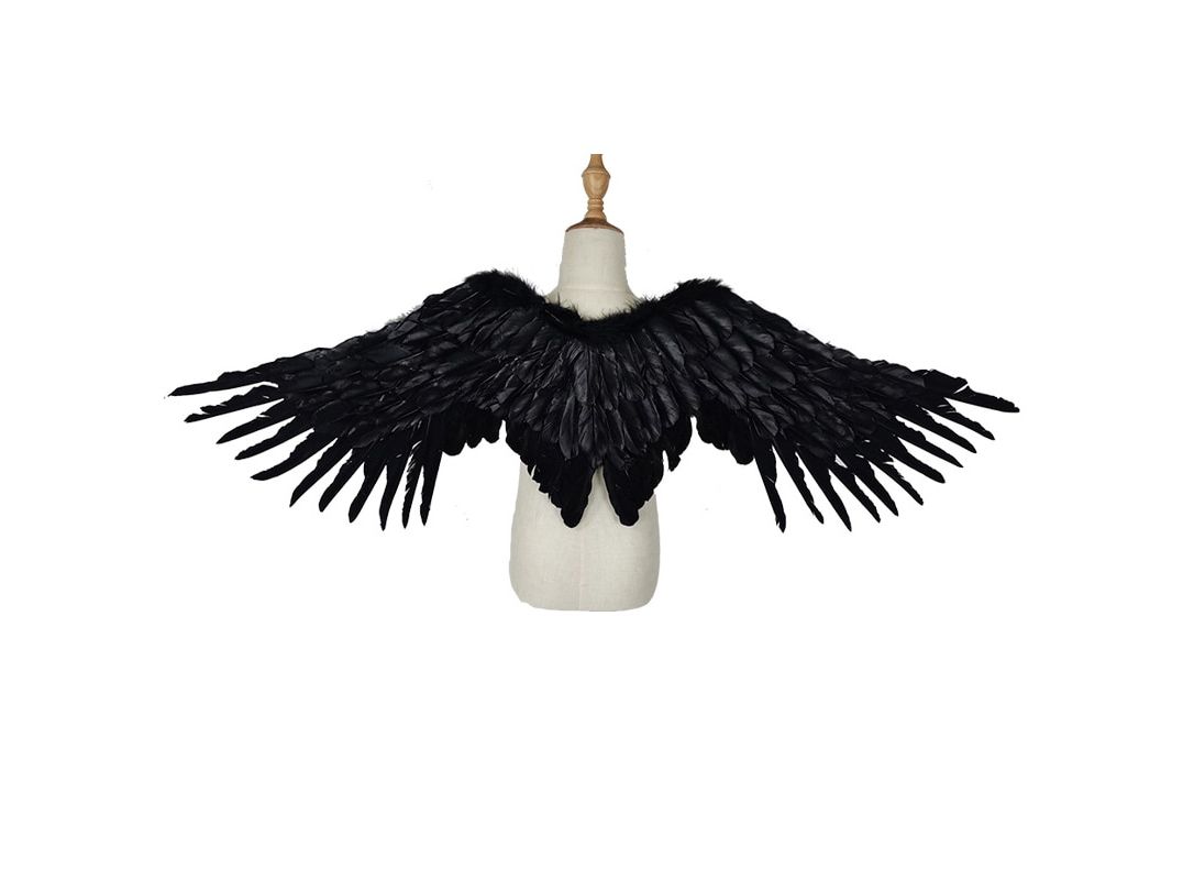 Witch Cosplay Costume Black Wings Devil Wings Black Angel 