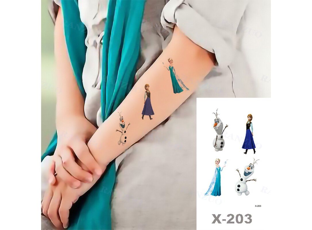 Wrist Tattoo with Kids' Initials