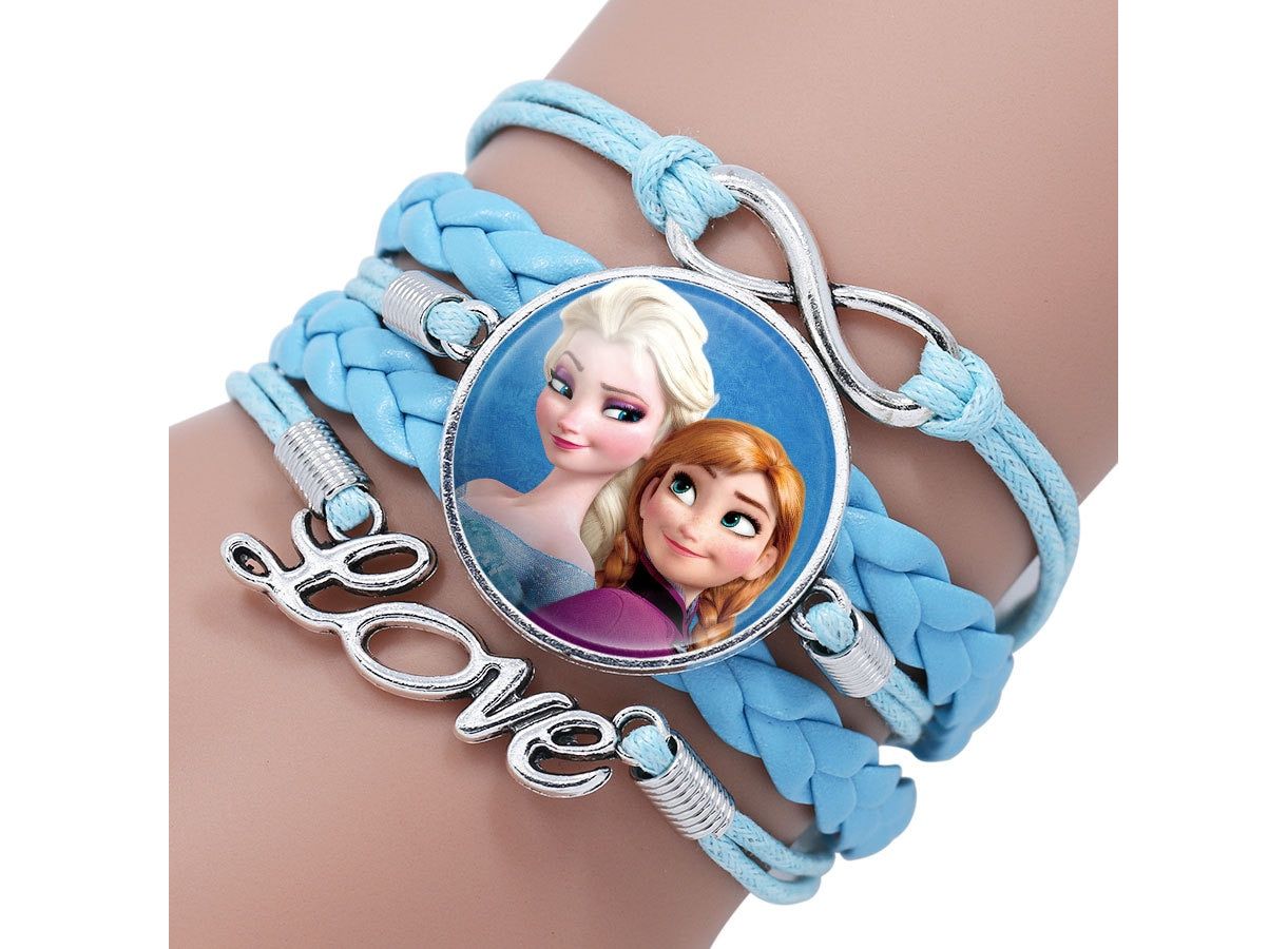Disney princess children cartoon bracelet Frozen Elsa lovely wristand ...