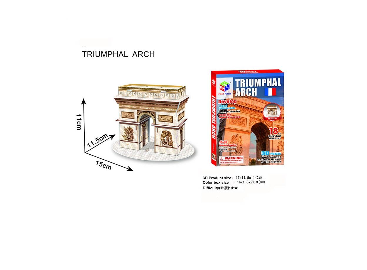 3D Three-dimensional Puzzle Word Famous Buildings Architecture Puzzlees ...