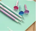 CUTE GEL PENS 0.5MM CREATIVE DIAMOND PENS KAWAII COLORED PLASTIC NEUTRAL PENS