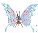 LASER CUTTING 3D WOODEN PUZZLE JIGSAW ANIMAL BUTTERFLY DANCE DIY MANUAL ASSEMBLY KIDS TOYS