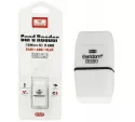 EARLDOM ET-OT27 USB CARD READER FOR MICRO SD / TF CARD, WHITE