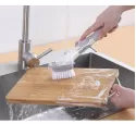 PLATE WASHING BRUSH WITH LIQUID DISPENSER SCRUBBER MULTIFUNCTIONAL KITCHEN DISH POT WASHING