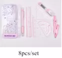 STUDENT COMPASSES PENCIL RULER PROTRACTOR SET GEOMETRY DRAWING TOOL SCHOOL