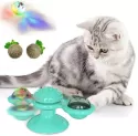CAT WINDMILL TOY FUNNY MASSAGE ROTATABLE CAT TOYS WITH CATNIP CAT ACCESSORIES PET TOY