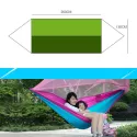 1–2 PERSON PORTABLE CAMPING HAMMOCK WITH MOSQUITO NET – PARACHUTE FABRIC