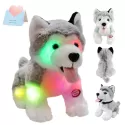 STUFFED HUSKY DOLL TOYS PUPPY DOG SOFT PLUSH GREY PILLOW WITH LED NIGHT LIGHTS ANIMALS BIRTHDAY FOR GIRLS KIDS STUFFED HUSKY DOLL TOYS PUPPY DOG SOFT PLUSH GREY PILLOW WITH LED NIGHT LIGHTS ANIMALS BIRTHDAY FOR GIRLS KIDS