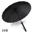 CREATIVE BLACK JAPANESE LONG HANDLE LARGE WINDPROOF SAMURAI SWORD UMBRELLA CREATIVE BLACK JAPANESE LONG HANDLE LARGE WINDPROOF SAMURAI SWORD UMBRELLA