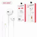 VEN-DENS POP-UP EARPHONE FOR APPLE IPHONE IPAD HIGH SOUND QUALITY VDEAR002 WHITE