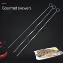 SET OUTDOOR PICNIC BARBECUE PROD STAINLESS STEEL BBQ SKEWERS GRILL BBQ MEAT BROCHETTE KEBAB SET OUTDOOR PICNIC BARBECUE PROD STAINLESS STEEL BBQ SKEWERS GRILL BBQ MEAT BROCHETTE KEBAB
