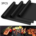 3PCS NON-STICK BBQ GRILL MAT 40 * 33CM BAKING MAT TEFLON COOKING GRILLING SHEET HEAT RESISTANCE 3PCS NON-STICK BBQ GRILL MAT 40 * 33CM BAKING MAT TEFLON COOKING GRILLING SHEET HEAT RESISTANCE