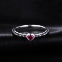 JPALACE HEART RED MURANO GLASS RING 925 STERLING SILVER RINGS FOR WOMEN STACKABLE RING BAND SILVER JPALACE HEART RED MURANO GLASS RING 925 STERLING SILVER RINGS FOR WOMEN STACKABLE RING BAND SILVER