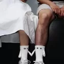 1 PAIR FASHION WOMAN SOCKS FUNNY CREATIVE MAGNETIC ATTRACTION HANDS BLACK WHITE CARTOON EYES COUPLES SOCKS 1 PAIR FASHION WOMAN SOCKS FUNNY CREATIVE MAGNETIC ATTRACTION HANDS BLACK WHITE CARTOON EYES COUPLES SOCKS