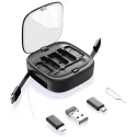 60W FAST CHARGE CABLE SET STORAGE BOX USB C TO C CABLE MULTIFUNCTIONAL ADAPTER USB A/C TO MICRO/TYPE C/LIGHTING,PHONE HOLDER 60W FAST CHARGE CABLE SET STORAGE BOX USB C TO C CABLE MULTIFUNCTIONAL ADAPTER USB A/C TO MICRO/TYPE C/LIGHTING,PHONE HOLDER
