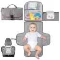 PORTABLE BABY DIAPER CHANGING PAD - FOLDABLE BABY CHANGING PAD WITH POCKETS PORTABLE BABY DIAPER CHANGING PAD - FOLDABLE BABY CHANGING PAD WITH POCKETS