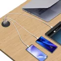 UNIVERSAL USB-C DESKTOP POWER DESK HOLE - POWER SOCKET RECESSED USB DESK CHARGING - STATION MOUNT 30W MAX